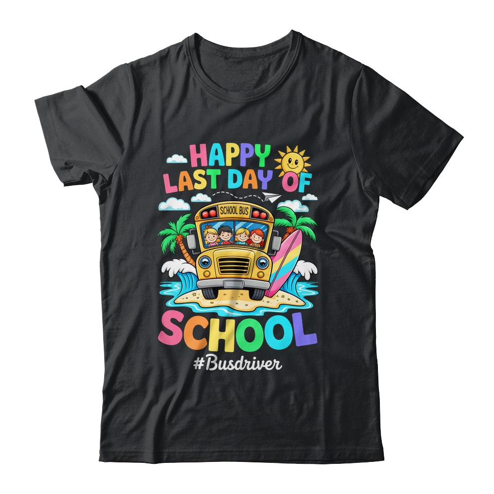 Retro Last Day Of School End Of School Bus Driver We Out Shirt & Tank Top | teecentury
