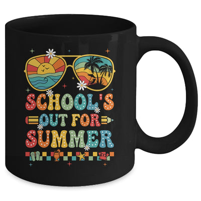 Retro Last Day Of School's Out For Summer Teacher Boys Girls Mug | teecentury
