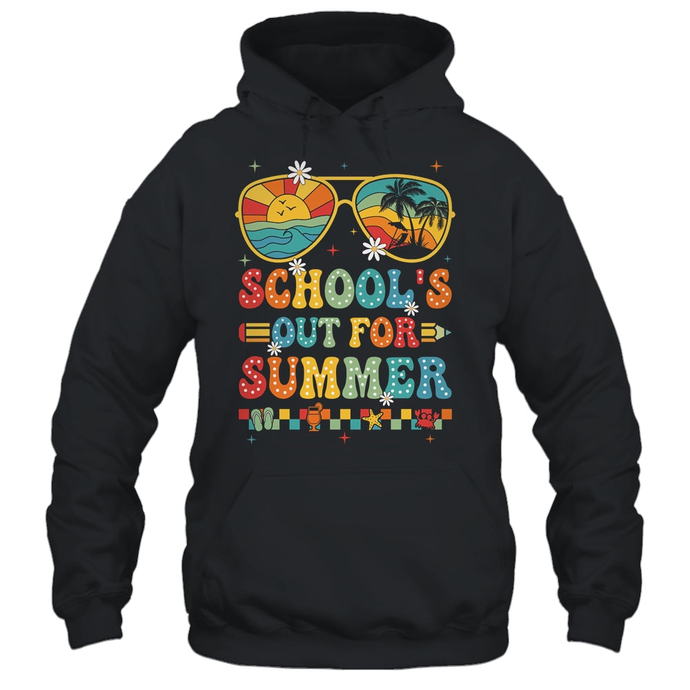 Retro Last Day Of School's Out For Summer Teacher Boys Girls Shirt & Tank Top | teecentury