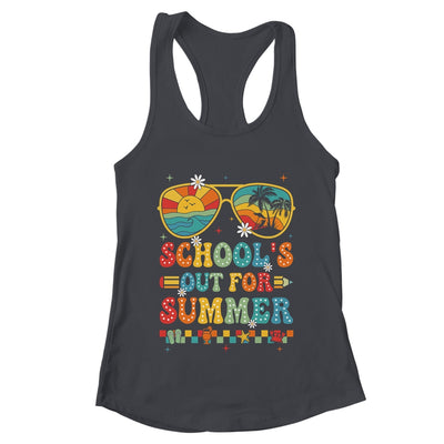 Retro Last Day Of School's Out For Summer Teacher Boys Girls Shirt & Tank Top | teecentury