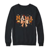 Retro Mama Coquette Bows Leopard Mom Fall Thanksgiving Women Shirt & Sweatshirt | teecentury