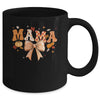 Retro Mama Coquette Bows Leopard Mom Fall Thanksgiving Women Mug | teecentury