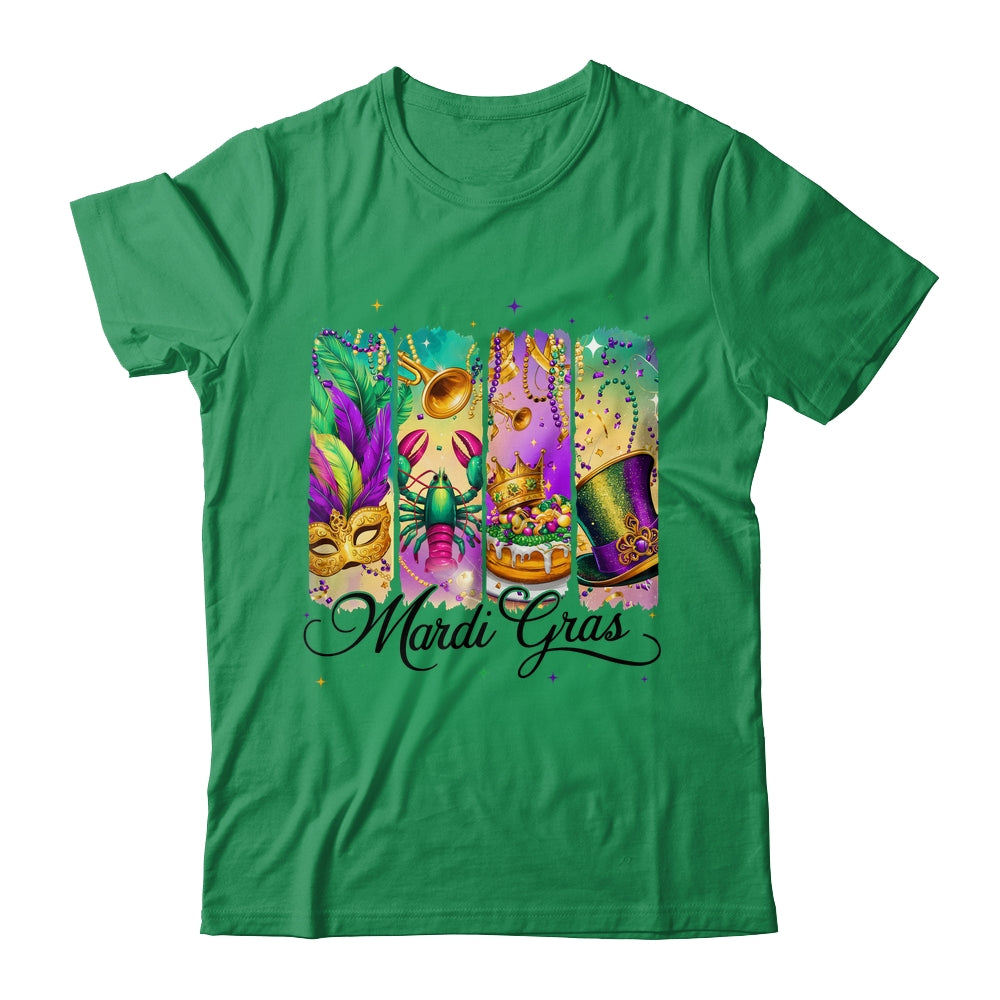 Retro Mardi Gras Coquette King Cake Louisiana Crawfish Shirt & Sweatshirt | teecentury