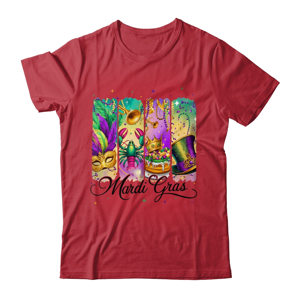 Retro Mardi Gras Coquette King Cake Louisiana Crawfish Shirt & Sweatshirt | teecentury