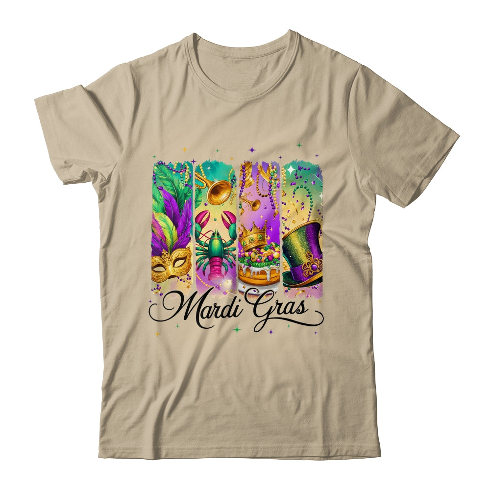Retro Mardi Gras Coquette King Cake Louisiana Crawfish Shirt & Sweatshirt | teecentury