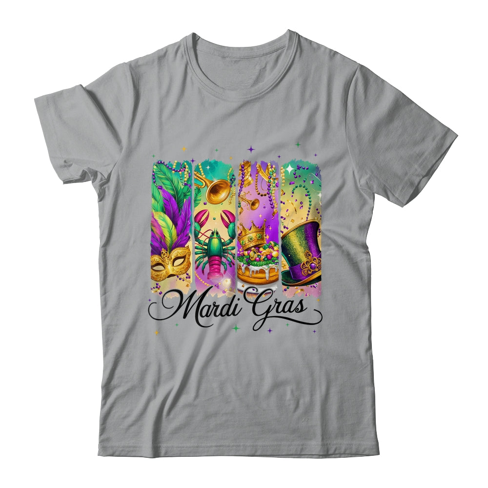 Retro Mardi Gras Coquette King Cake Louisiana Crawfish Shirt & Sweatshirt | teecentury