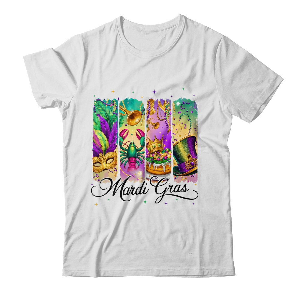 Retro Mardi Gras Coquette King Cake Louisiana Crawfish Shirt & Sweatshirt | teecentury
