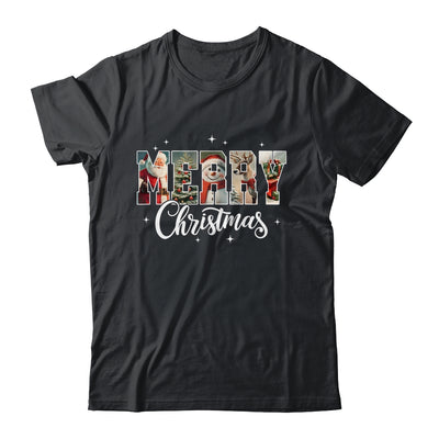Retro Merry Christmas Vintage Santa Claus Women Girls Shirt & Sweatshirt | teecentury