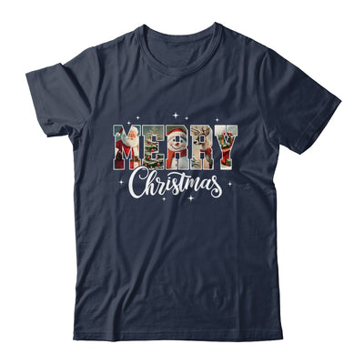 Retro Merry Christmas Vintage Santa Claus Women Girls Shirt & Sweatshirt | teecentury