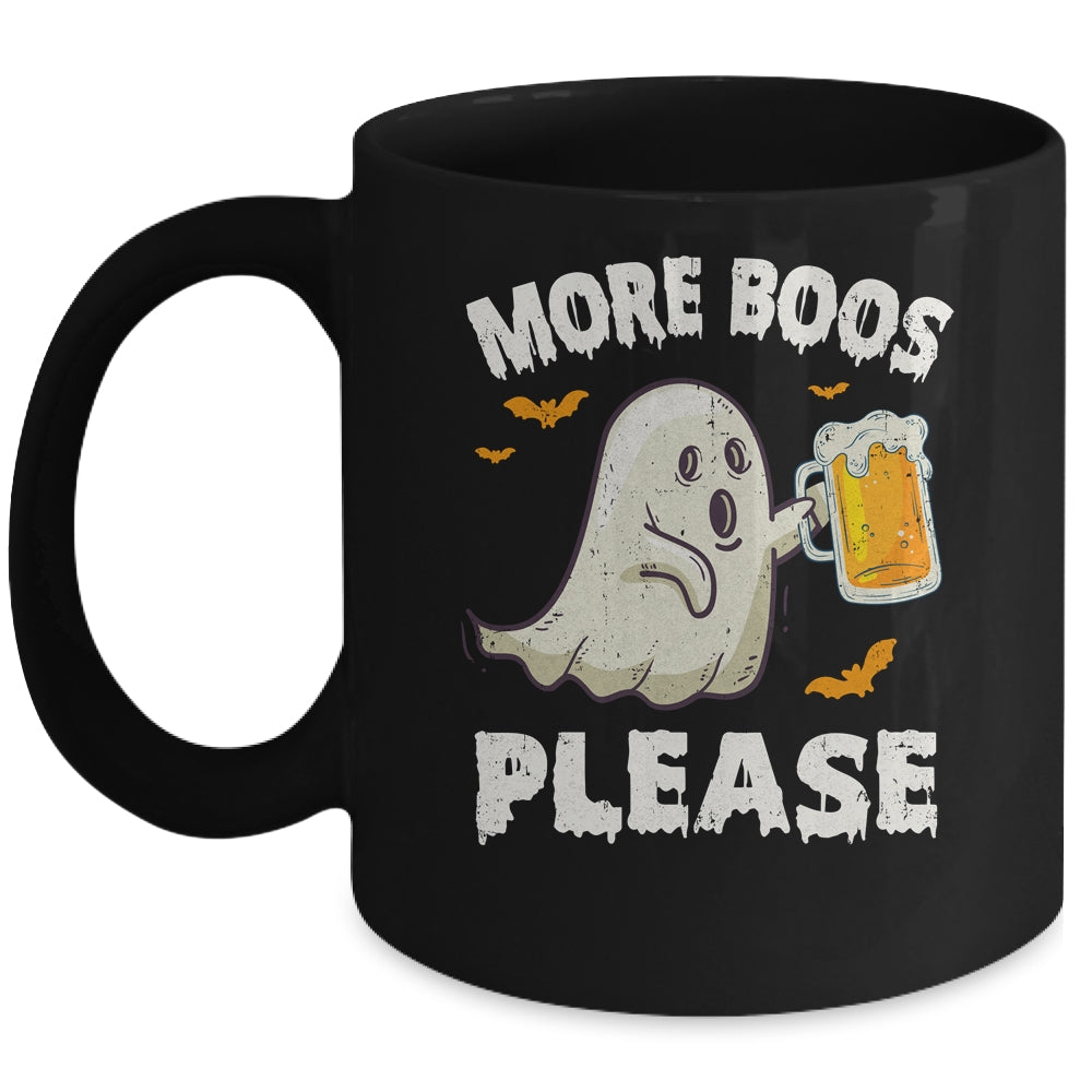 Retro More Boos Please Ghost Beer Halloween Costume Men Mug | teecentury