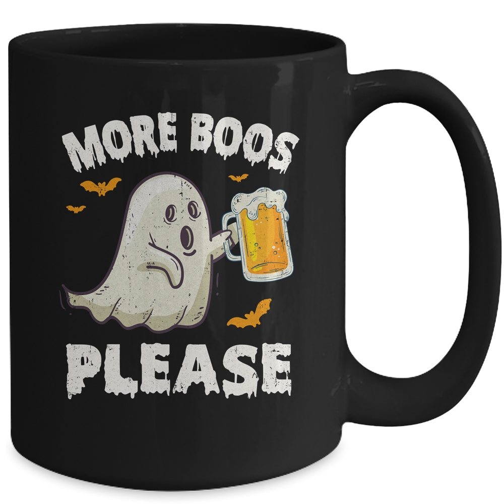 Retro More Boos Please Ghost Beer Halloween Costume Men Mug | teecentury