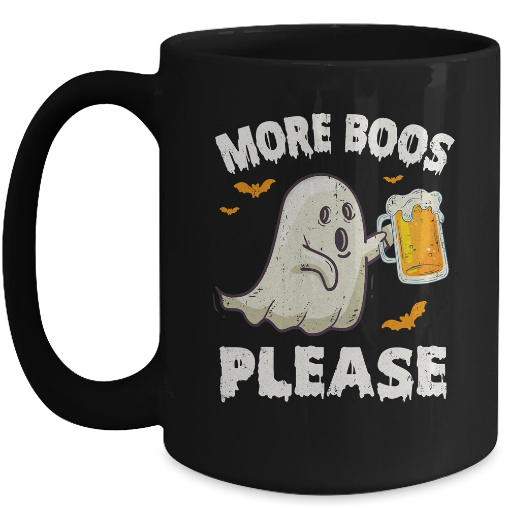 Retro More Boos Please Ghost Beer Halloween Costume Men Mug | teecentury