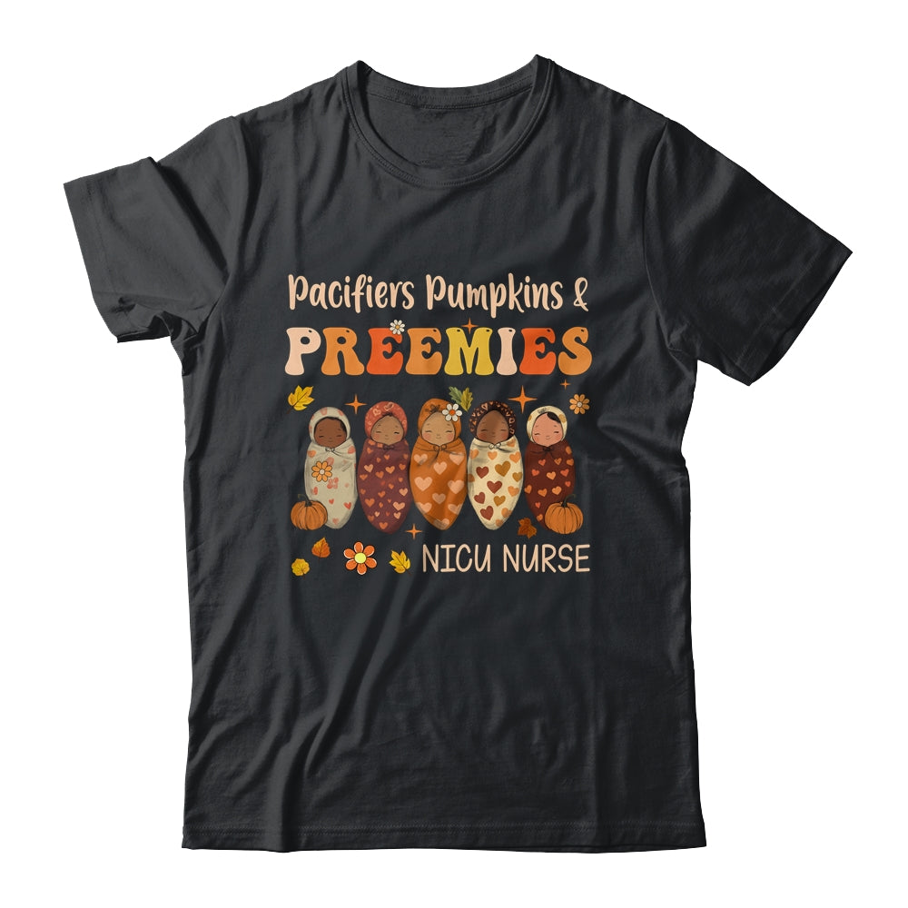 Retro Pacifiers Pumpkins Preemies Fall NICU Nurse Halloween Shirt & Sweatshirt | teecentury