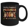 Retro Pacifiers Pumpkins Preemies Fall NICU Nurse Halloween Mug | teecentury