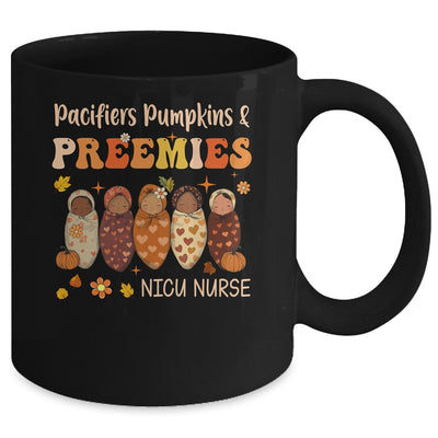 Retro Pacifiers Pumpkins Preemies Fall NICU Nurse Halloween Mug | teecentury