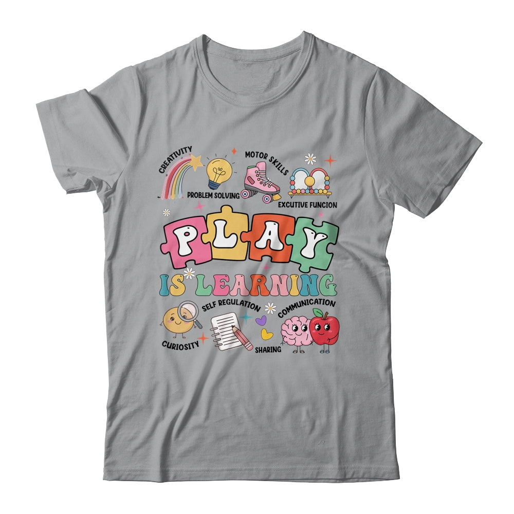 Retro Play Is Learning Kindergarten Teacher Team Women Shirt & Hoodie | teecentury