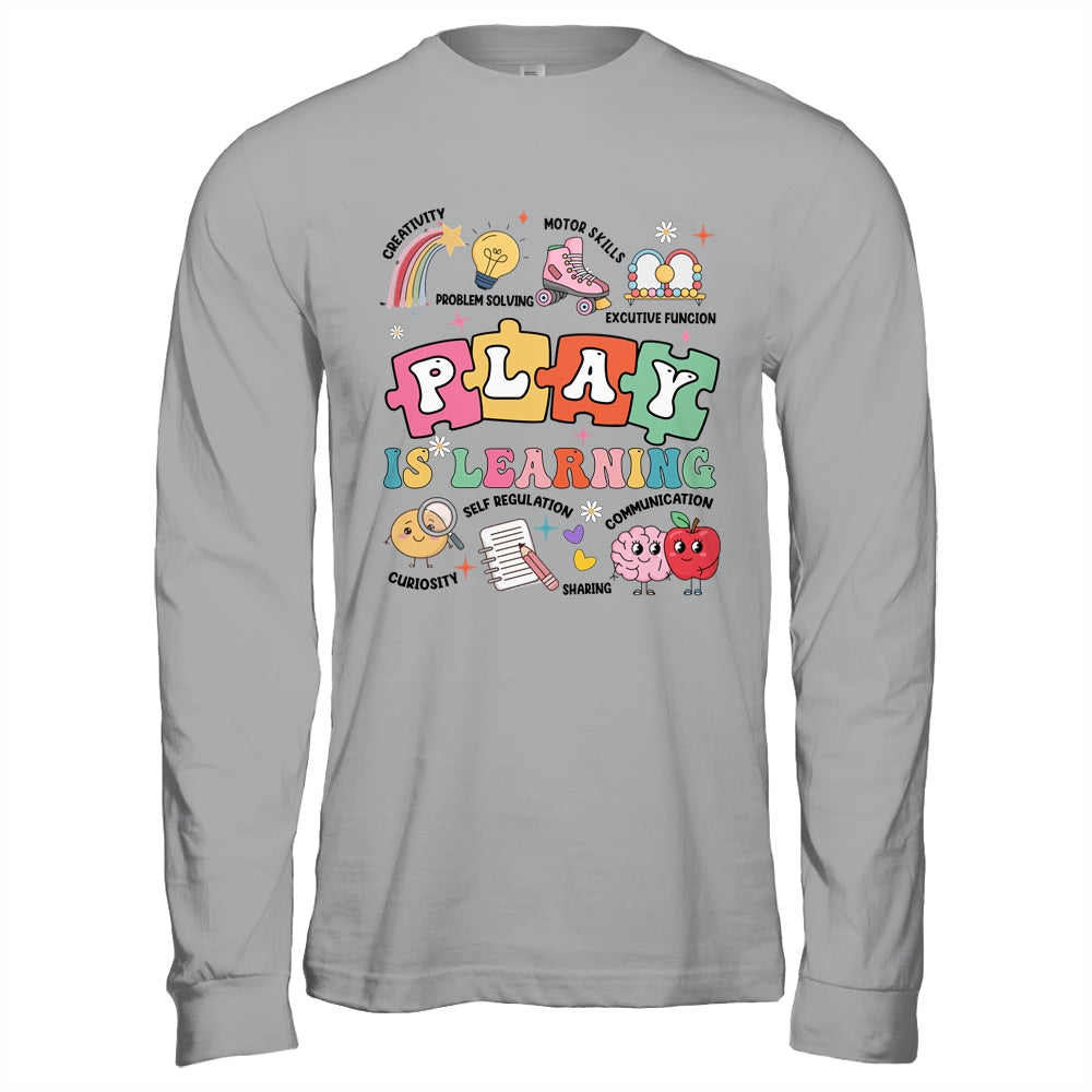 Retro Play Is Learning Kindergarten Teacher Team Women Shirt & Hoodie | teecentury