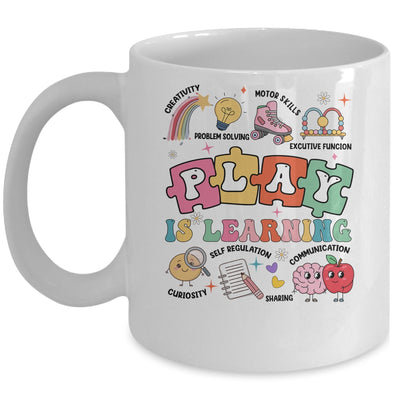 Retro Play Is Learning Kindergarten Teacher Team Women Mug | teecentury
