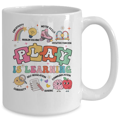Retro Play Is Learning Kindergarten Teacher Team Women Mug | teecentury