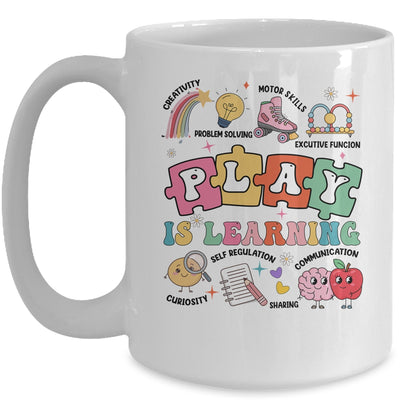 Retro Play Is Learning Kindergarten Teacher Team Women Mug | teecentury