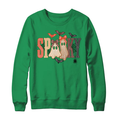Retro Preppy Spooky Ghost Cute Halloween Coquette Boo Spooky Shirt & Sweatshirt | teecentury