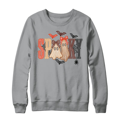 Retro Preppy Spooky Ghost Cute Halloween Coquette Boo Spooky Shirt & Sweatshirt | teecentury