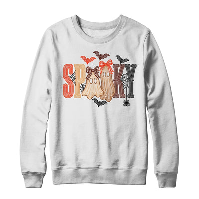 Retro Preppy Spooky Ghost Cute Halloween Coquette Boo Spooky Shirt & Sweatshirt | teecentury
