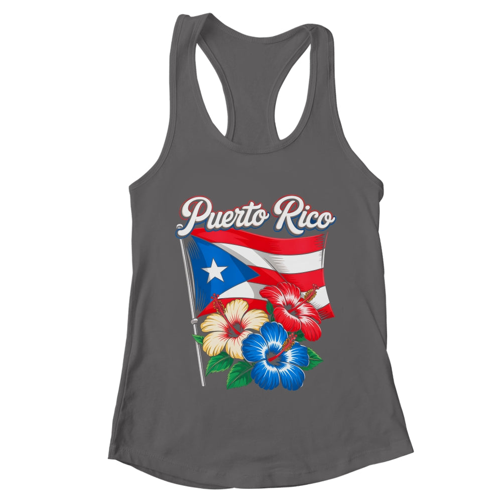 Retro Puerto Rico Flag Hispanic Heritage Month Boricua Rican Shirt & Tank Top | teecentury