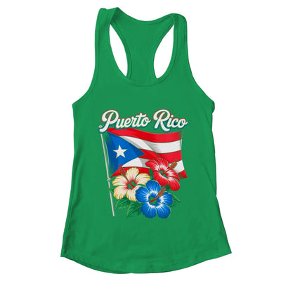 Retro Puerto Rico Flag Hispanic Heritage Month Boricua Rican Shirt & Tank Top | teecentury
