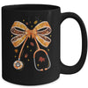 Retro Pumpkin Nurse Life Stethoscope Fall Autumn Coquette Bow Nurse Mug | teecentury