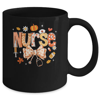 Retro Pumpkin Nurse Life Stethoscope Fall Autumn Funny Nurse Mug | teecentury