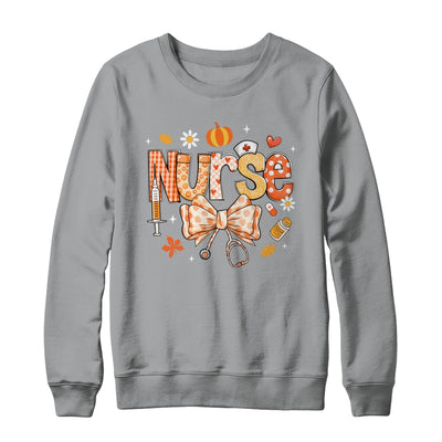 Retro Pumpkin Nurse Life Stethoscope Fall Autumn Funny Nurse Shirt & Sweatshirt | teecentury
