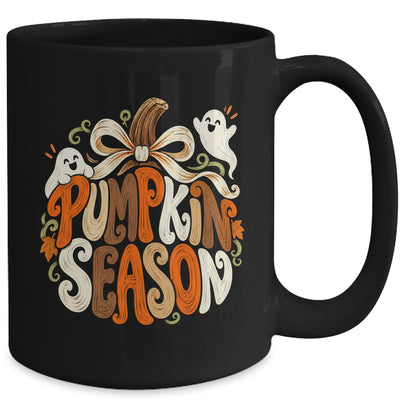 Retro Pumpkin Season Pumpkin Spice Coquette Bow Fall Autumn Mug | teecentury
