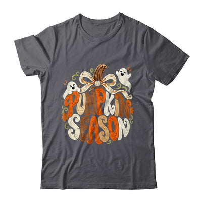 Retro Pumpkin Season Pumpkin Spice Coquette Bow Fall Autumn Shirt & Sweatshirt | teecentury