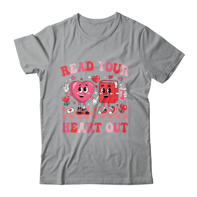 Retro Read Your Heart Out Valentine's Day Teacher Bookish Shirt & Sweatshirt | teecentury