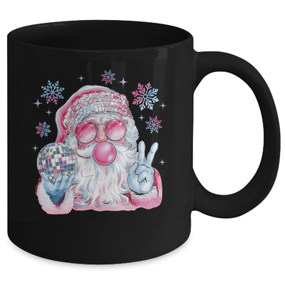 Retro Santa Christmas Blowing Bubble Funny Santa Sunglasses Mug | teecentury