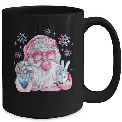 Retro Santa Christmas Blowing Bubble Funny Santa Sunglasses Mug | teecentury