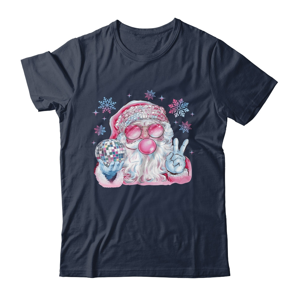 Retro Santa Christmas Blowing Bubble Funny Santa Sunglasses Shirt & Sweatshirt | teecentury