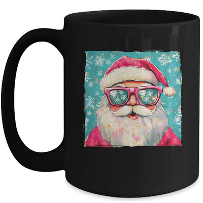 Retro Santa Claus Christmas Funny Sunglasses Xmas Vintage Mug | teecentury
