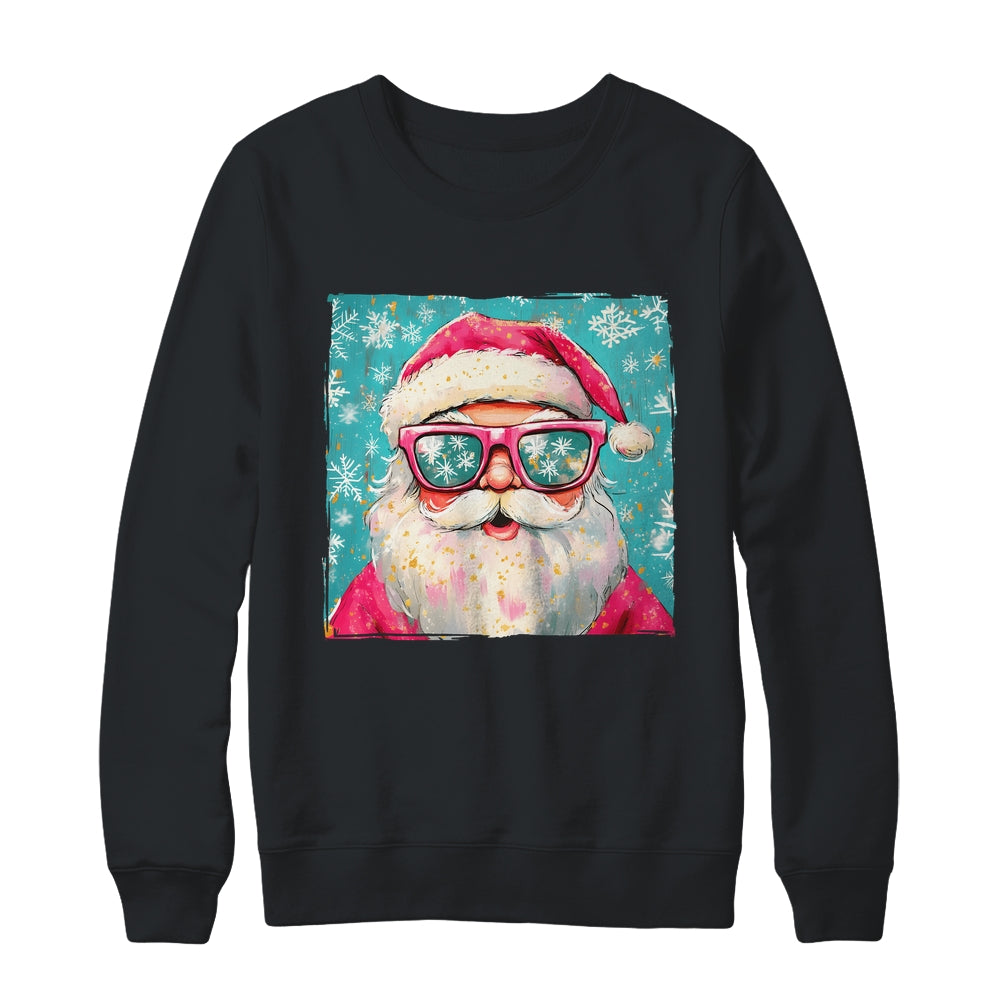 Retro Santa Claus Christmas Funny Sunglasses Xmas Vintage Shirt & Sweatshirt | teecentury
