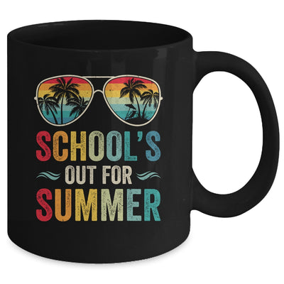 Retro Schools Out For Summer Last Day Of School Teacher Boy Mug | teecentury