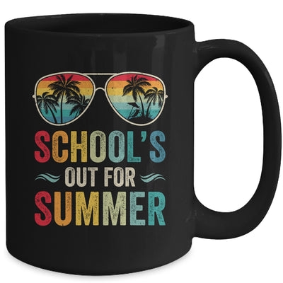 Retro Schools Out For Summer Last Day Of School Teacher Boy Mug | teecentury