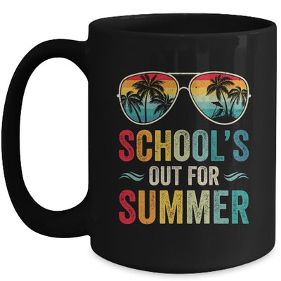 Retro Schools Out For Summer Last Day Of School Teacher Boy Mug | teecentury