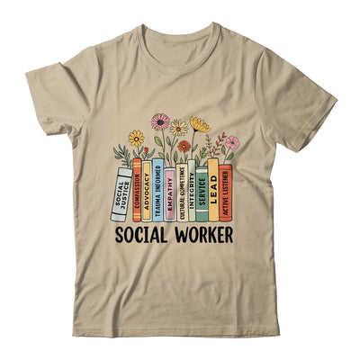 Retro Social Worker Wildflowers Advocate Social Justice Shirt & Hoodie | teecentury