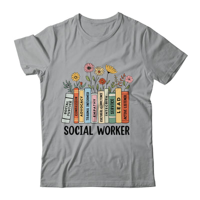 Retro Social Worker Wildflowers Advocate Social Justice Shirt & Hoodie | teecentury