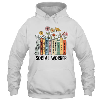 Retro Social Worker Wildflowers Advocate Social Justice Shirt & Hoodie | teecentury