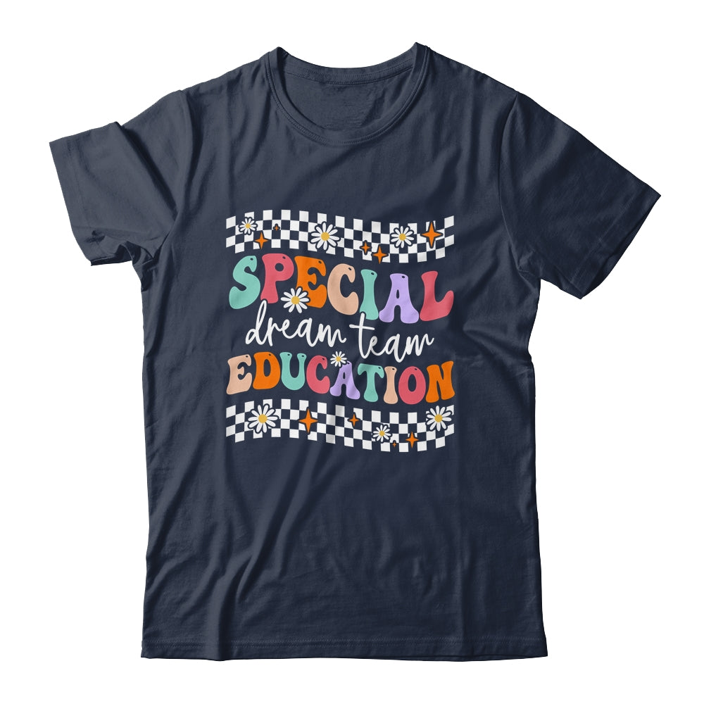 Retro Special Education Squad Groovy Dream Team SPED Teacher Shirt