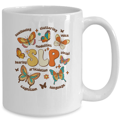 Retro Speech Therapy Butterfly Speech Language Pathologist Mug | teecentury