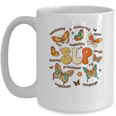 Retro Speech Therapy Butterfly Speech Language Pathologist Mug | teecentury