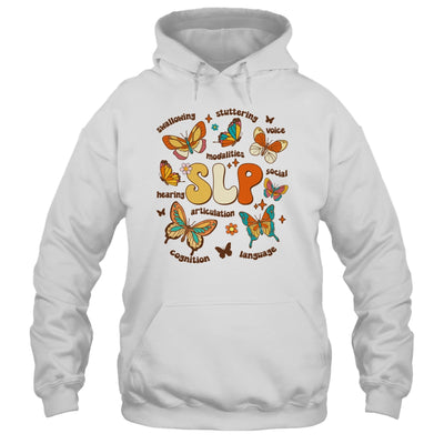Retro Speech Therapy Butterfly Speech Language Pathologist Shirt & Tank Top | teecentury